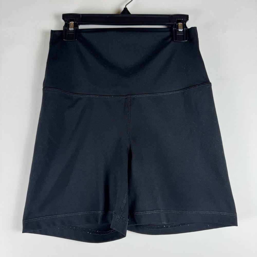 90 Degree By Reflex Black Biker Shorts